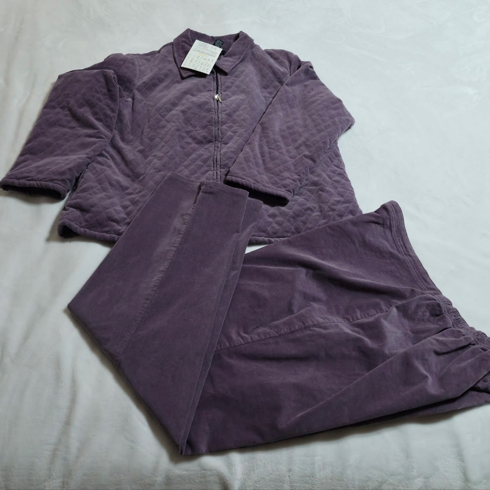Denim&Co Women's Purple Quilted Puffer Jacket NWT Size 1X